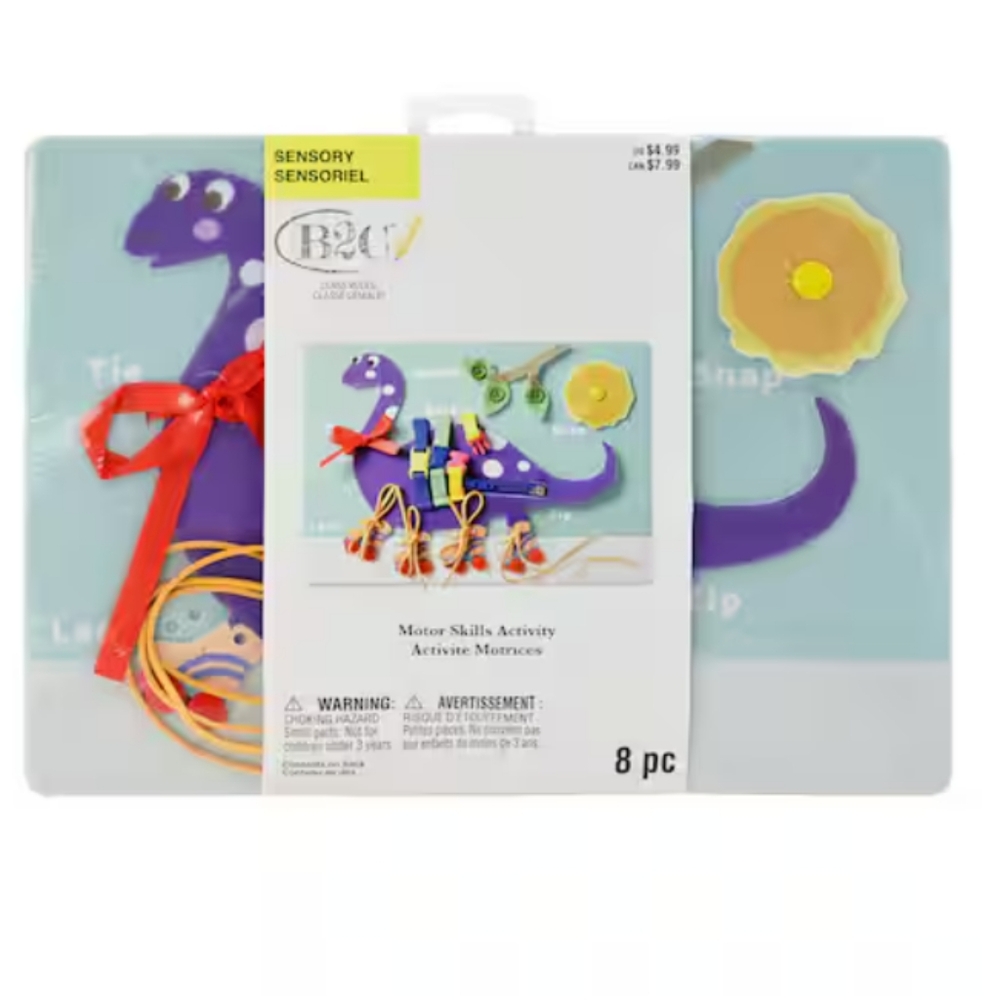 B2C, Sensory, Science, Dinosaur Motor Skills Activity, 8 Pc
